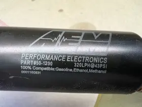 50-1200 Aem Electronics Hi Flow Fuel Pump 320lph 43psi Gas Ethanol Methanol Honda Acura #3