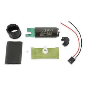 E85-compatible Aem Electronics 50-1230 400lph Fuel Pump Kit - Double Barb