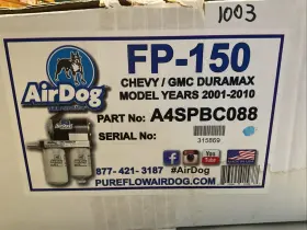A4spbc088 Airdog Air Dog Lift Pump Chevy Gmc Duramax 01-10 For 150 New In Box