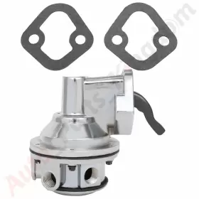 11162780 Apk Mechanical Fuel Pump For Chevy Sbc 350 High Volume Chrome 1/4 Inch Npt Fitting #3