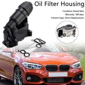 11427800066 Artudatech Oil Filter Housing 7800066 Fit Bmw F20 F21 2011-2019 F22 F87 2012-2020 E90