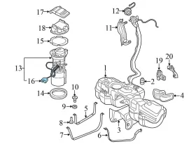 4m0919671c Audi 2019-2023 Q8 - Fuel Gauge Sensor / Sending Unit #3