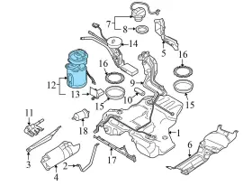 8e0919051bq Audi 2005-2008 S4 4.2l - In-tank Fuel Pump #3