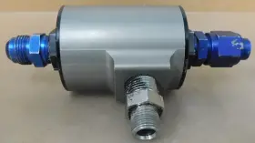 Out-10an Barry Grant 170018 Bg5000 Fuel Filter 1/2npt In/out-10an Fittings Grey #2