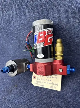 Bg400-2 Barry Grant Fuel Pump Drag Race Pro Street Carbureted Fittings Filter