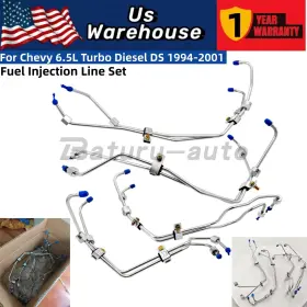10225921-10225928 Baturu Fuel Injection Line Set With Clamps For Gm Chevrolet 6.5l 1994-2001 Turbo Diesel