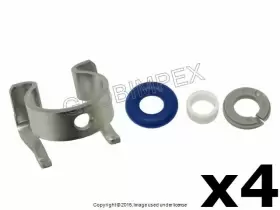 Bosch 13 53 7 573 801 Mini 2007-2009 Fuel Injector Seal Kit 4 Oem 1 Year Warranty