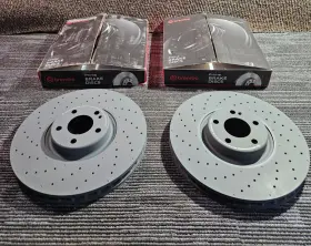 09.d524.13 Brembo 0004212312 Qty2 Disc Brake Rotor For 07-13 Mercedes-benz W205/12-17 C257