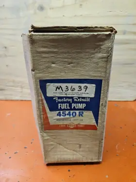 M3639 Capac 4540 Fuel Pump 4540r. Fits 1957-58 Oldsmobiles. Victor Number M3639. With Ac