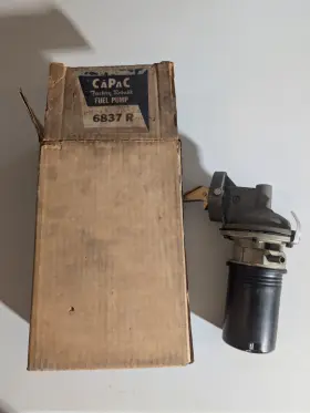 6837r Capac Nos New Old Stock Factory Rebuilt Fuel Pump 63-66 Falcon 6cyl