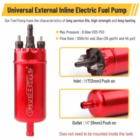 0580464070 Carbole Inline High Pressure Fuel Pump Replacement Gas Diesel For Bosch #3