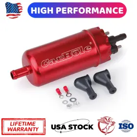 11507 Carbole High Pressure External Inline Efi Fuel Pump Replaces For Walbro Kits 45-125 Psi