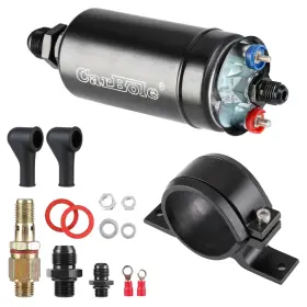 Cb-10103174a-1 Carbole Universal 12v Electric Inline Fuel Pump 300lph High Flow With Mounting Bracket