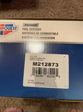 M212873 Carquest P74831m Fuel Pump Module Assembly Chevrolet Pontiac Oldsmobile