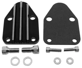 Blkr01 Cfr Performance 1955-86 Chevrolet Small Block Chevy Fuel Pump Off Plate Black
