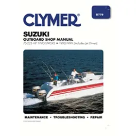 B779a3 Componentsplus New Service Manual For Suzuki 4 Cyl 3.307 Bore Dt 100 Hp By B779