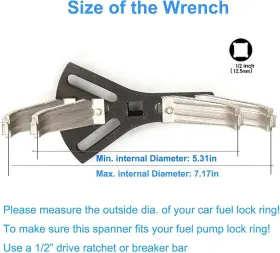 Xbl089 Dan Auto Parts Adjustable Universal Fuel Pump Removal Tool For Lock Ring Tank Repair Kit #2