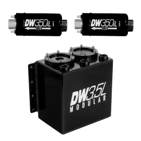 6-352-35st Deatschwerks For 3.5l Modular Surge Tank Incl. 2 Dw350il In-line Fuel Pump