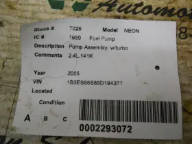 05101795aa Dodge Fuel Pump Assembly With Turbo Fits 03-05 Neon 251015-1