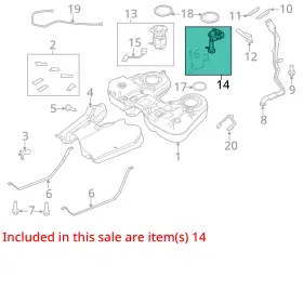8a4z9275b Ford Fuel Pump Assembly Driver Left Fits 08-09 Taurus X 7969538 #3