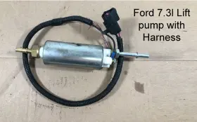 F81u-9350-aa Ford 1999-2002 F250 F350 7.3 7.3l Frame Mounted Fuel Lift Pump With Wire Harness