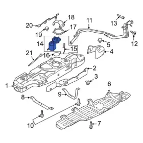 Mb3z-9h307-v Ford Genuine Sender And Pump Assembly #3
