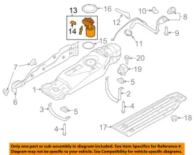 Jl3z9h307h Ford Oem 18-20 F-150 Fuel System Components-fuel Pump