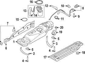 Pl3z9h307f Ford Genuine Fuel Pump