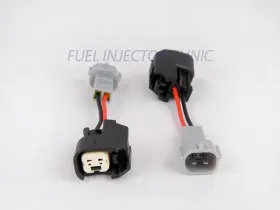 Padputod4 Fuel Injector Clinic Set Of 4 Plug And Play Adapters Fits Usdm Cars/ev6
