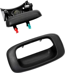 Gw-qmbs16 Gledewen Tailgate Handle Latch And Bezel Trim 1999-2007 Black