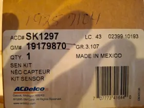 19179870 Gm Fuel Level Sensor Kit With Seal Ac Delco Sk1297