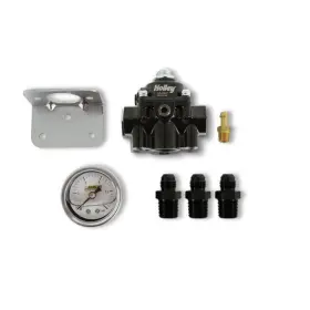 Holley 090127123027 12-887kit Die Cast Carbureted Fuel Pressure Regulator Kit - Black