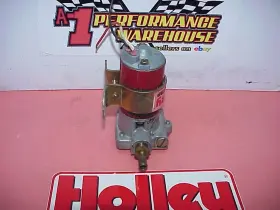 6145-2 Holley Vintage Red Electric Fuel Pump Hot Rod Rat Tested Good Today #2
