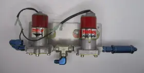 L-6145-2 Holley 2 - Vintage Race Car Red Electric Fuel Pumps Used Tested 12v Both Work