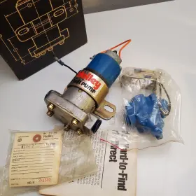 12-802 Holley Performance Vintage 80s Electric Fuel Pump With Regulator Blue 12v 110 Gph