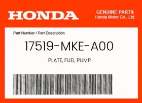 17519-mke-a00 Honda Genuine Plate Fuel Pump -