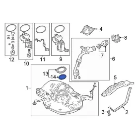 17046tbaa00 Honda Oe For Civic 2016-2025 Fuel Pump Tank Seal
