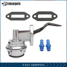 Imc162810t01 Imcarparts Chrome Mechanical Fuel Pump High Volume Fits 351c 351m 400m Ford 1/4 Inch Npt 80gph