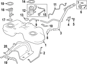 250605na0a Infiniti Genuine Fuel Gauge Sending Unit