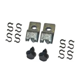 Bff301 Inline Tube 67-69 Buick Full Size 3/8 Fuel With Ret. Line Clips Clamp Bracket Set