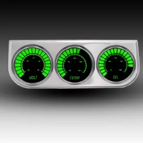 Bs9333g Intellitronix 3-gauge Bargraph Panel Green