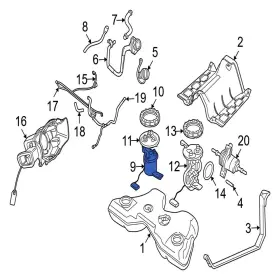 Xr849200 Jaguar Oe For S-type 2003-2005 Fuel Pump And Sender Assembly