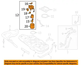 31120f2600 Kia Fuel Pump Assembly Tank Mounted Sedan 1.6l Turbo Fits 17-20 Elantra 7539004 #3