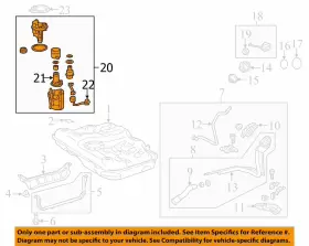 77020-33360 Lexus 7702033360 Fuel Pump Assembly Oem 2013 2014 2015 2016 Es350 #3