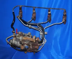 3443480 Lucas Cav Rotodiesel 009 Complete Diesel Fuel Injection Pump And Injectors Puegot