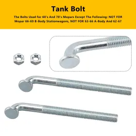 2643824 Madhornets Gas Fuel Tank Strap Bolts J-bolts Fit 68 69 70 71 72 A-body B-body C-body Us