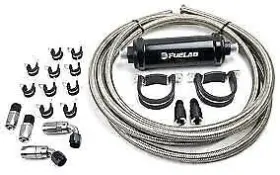 82811-1 Maperformance Map Fuel Feed Line Fitting Hose Kit With Filter For 2008-15 Mitsubishi Evolution X