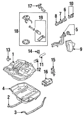 B6bg-13-35z Mazda Genuine Fuel Pump Assembly