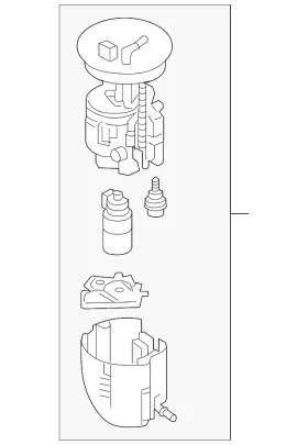 Pell-13-35za Mazda Genuine Fuel Pump Assembly