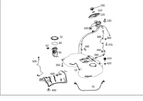 167-470-45-00 Mercedes-benz Genuine Fuel Delivery Module